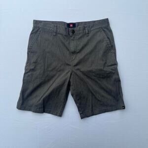 Quicksilver Men's Y2K Chino Cargo Grey Shorts Size 34
